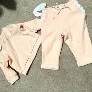 Chloe Kids Peach Sweatpants